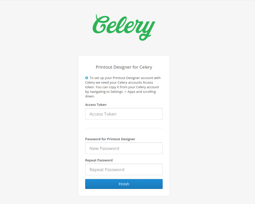 Printout Designer for Celery